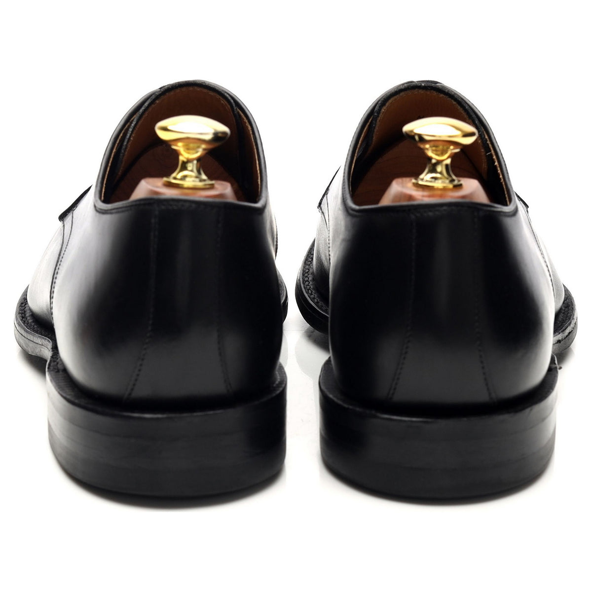 &#39;Gable&#39; Black Leather Derby UK 8.5 G