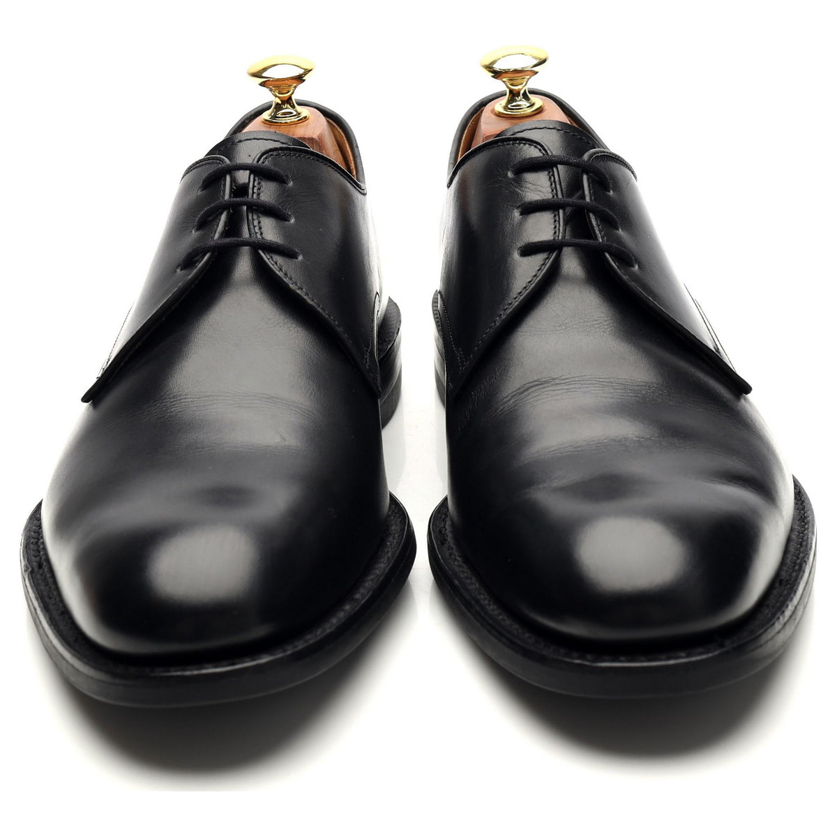 &#39;Gable&#39; Black Leather Derby UK 8.5 G