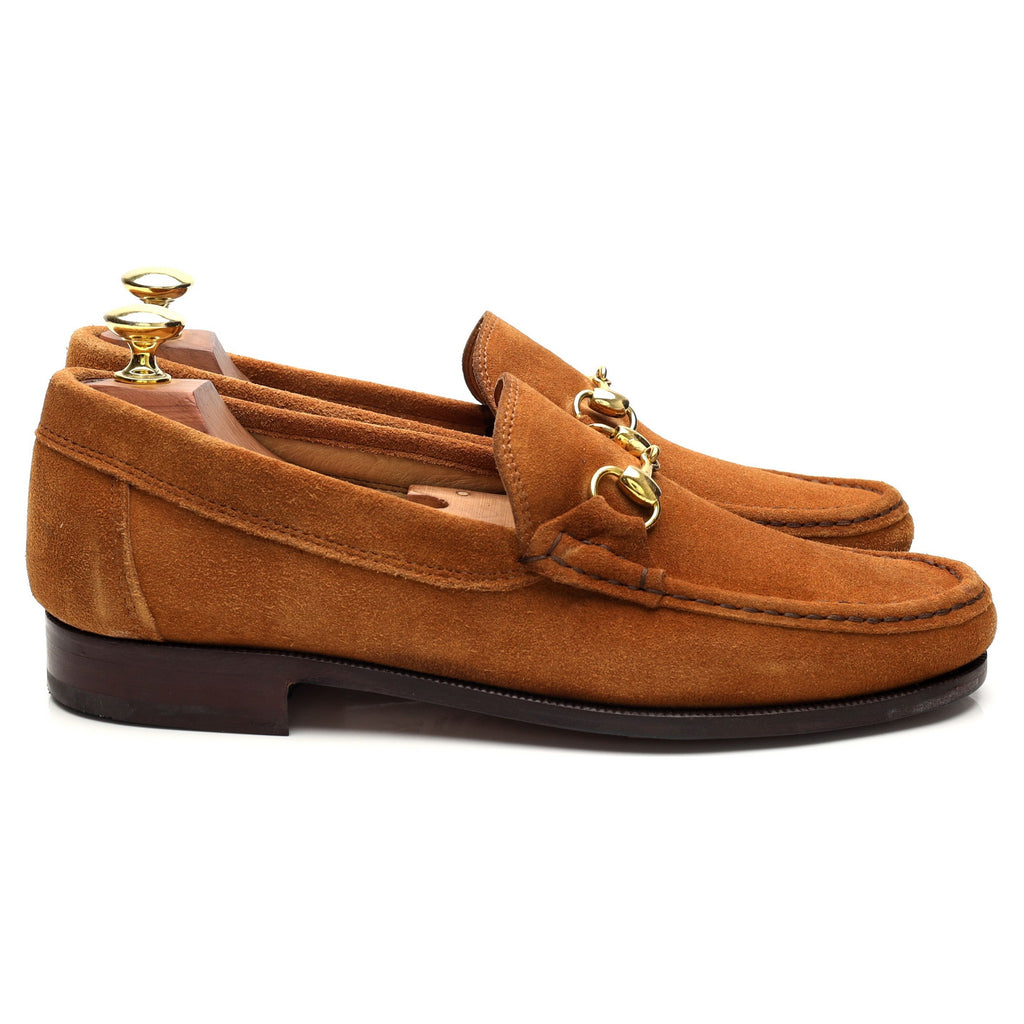 MORJAS ダークブラウン スエード ローファーUK 7.5 MORJAS ダーク