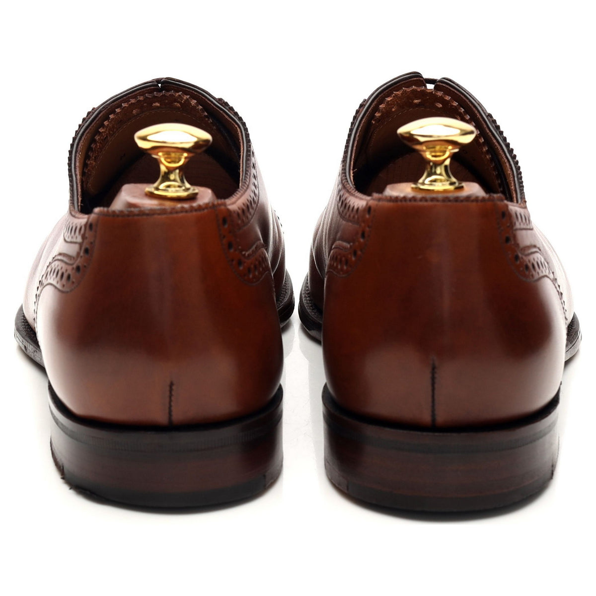 1880 Export Grade &#39;Trinity&#39; Brown Leather Oxford Brogues UK 9.5 F