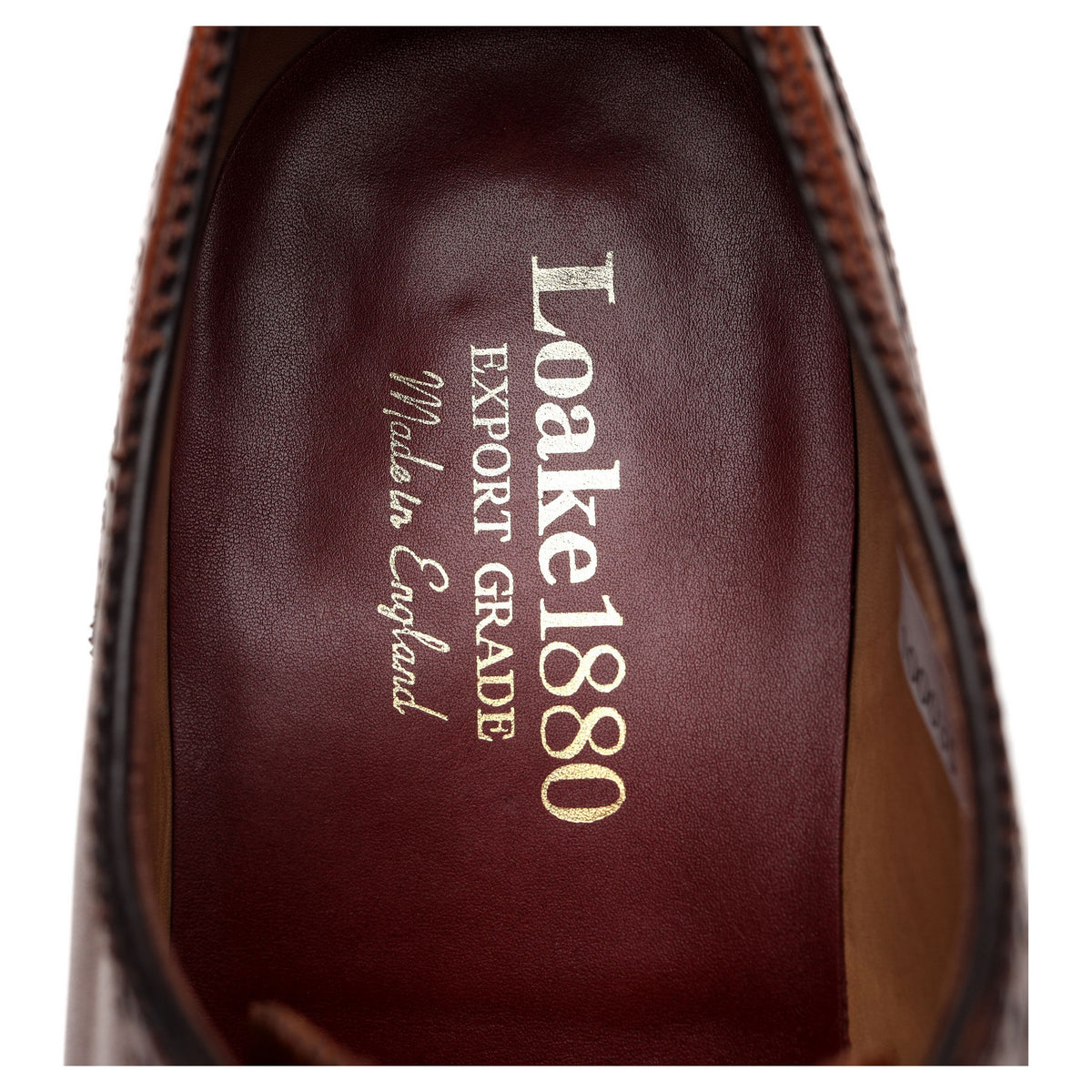 1880 Export Grade &#39;Trinity&#39; Brown Leather Oxford Brogues UK 9.5 F