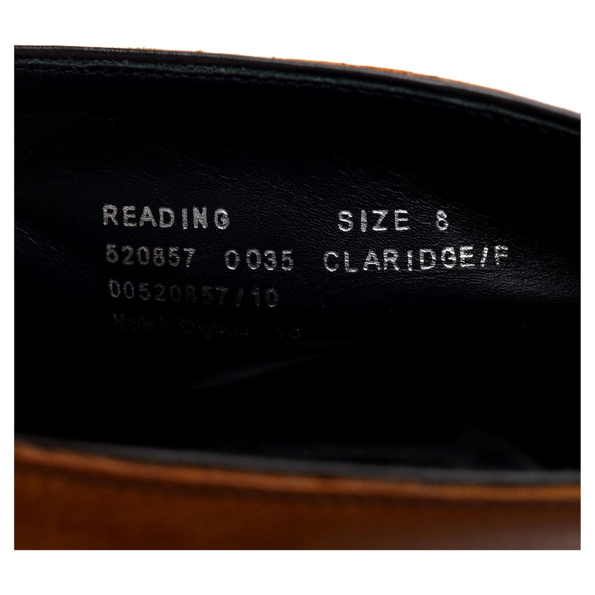 &#39;Reading&#39; Tan Brown Leather Brogue Chukka Boot UK 8 F