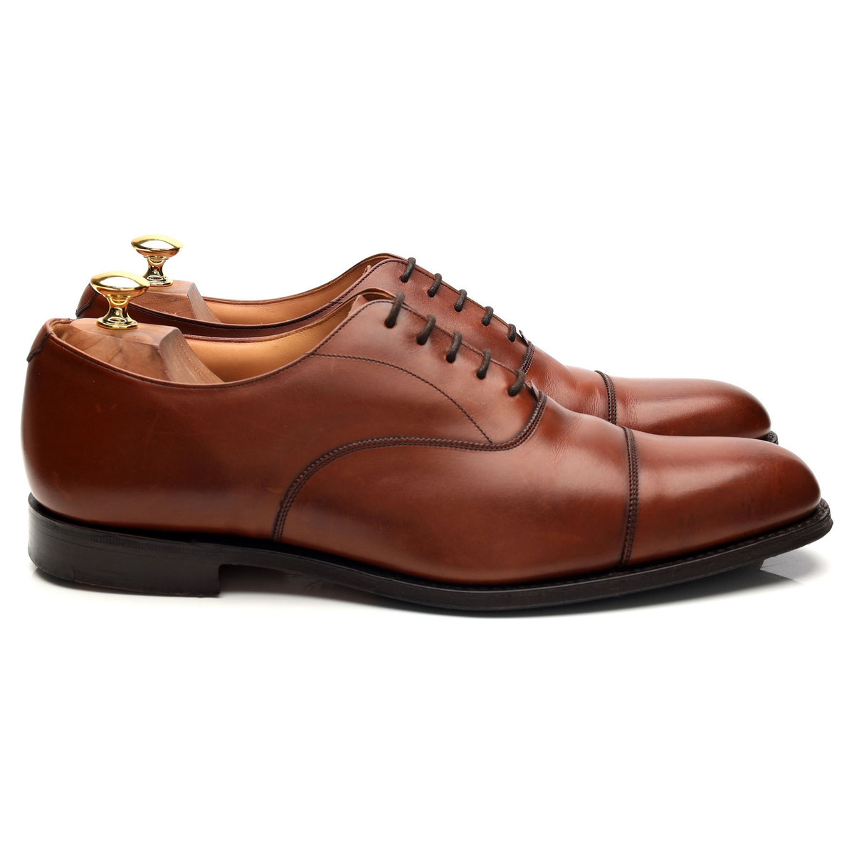 &#39;Westerham&#39; Tan Brown Leather Oxford UK 10 G