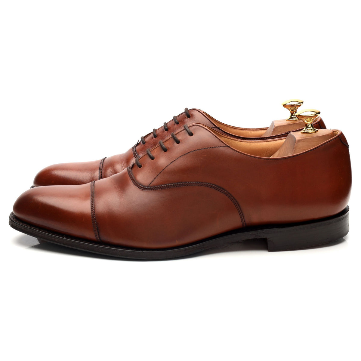 &#39;Westerham&#39; Tan Brown Leather Oxford UK 10 G