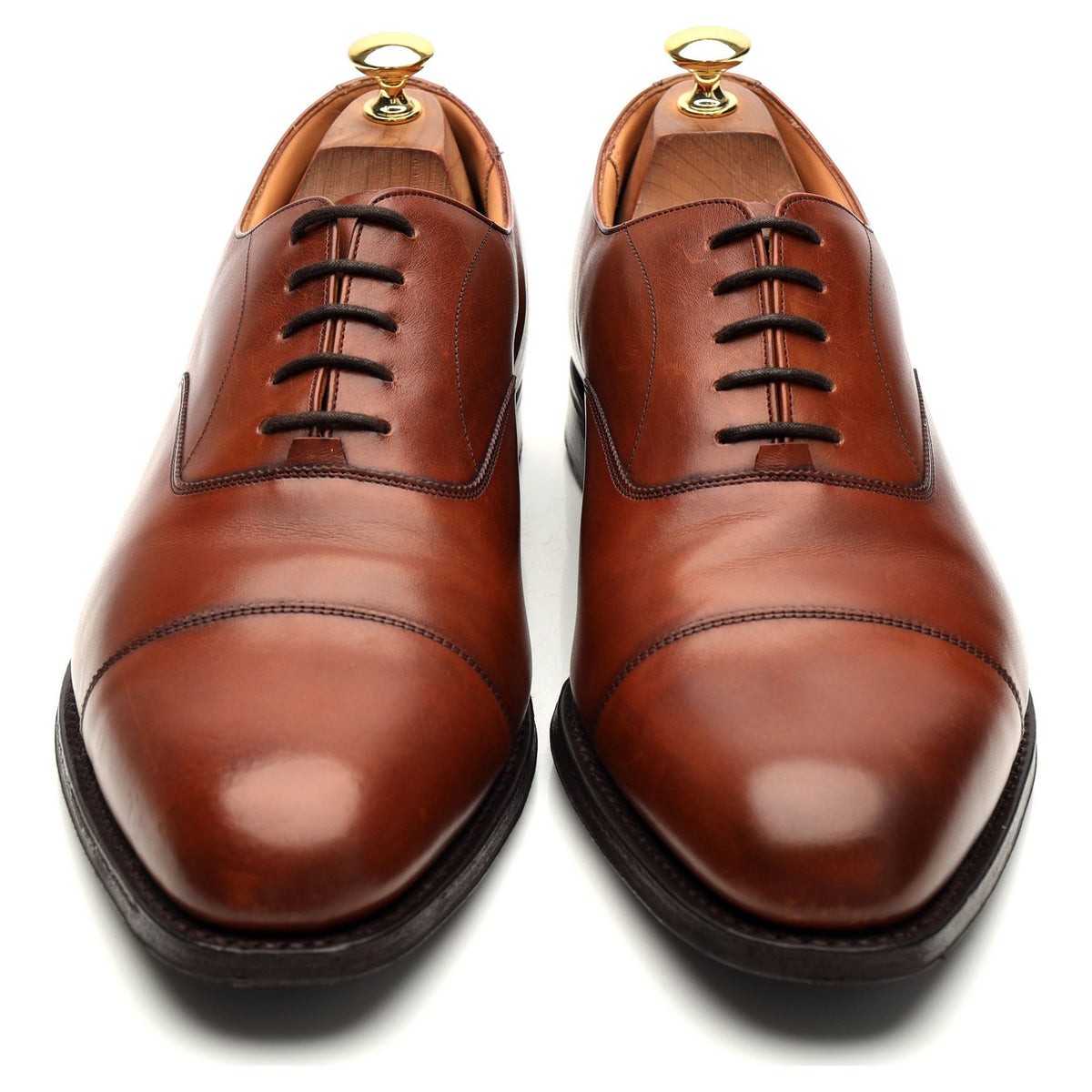 &#39;Westerham&#39; Tan Brown Leather Oxford UK 10 G