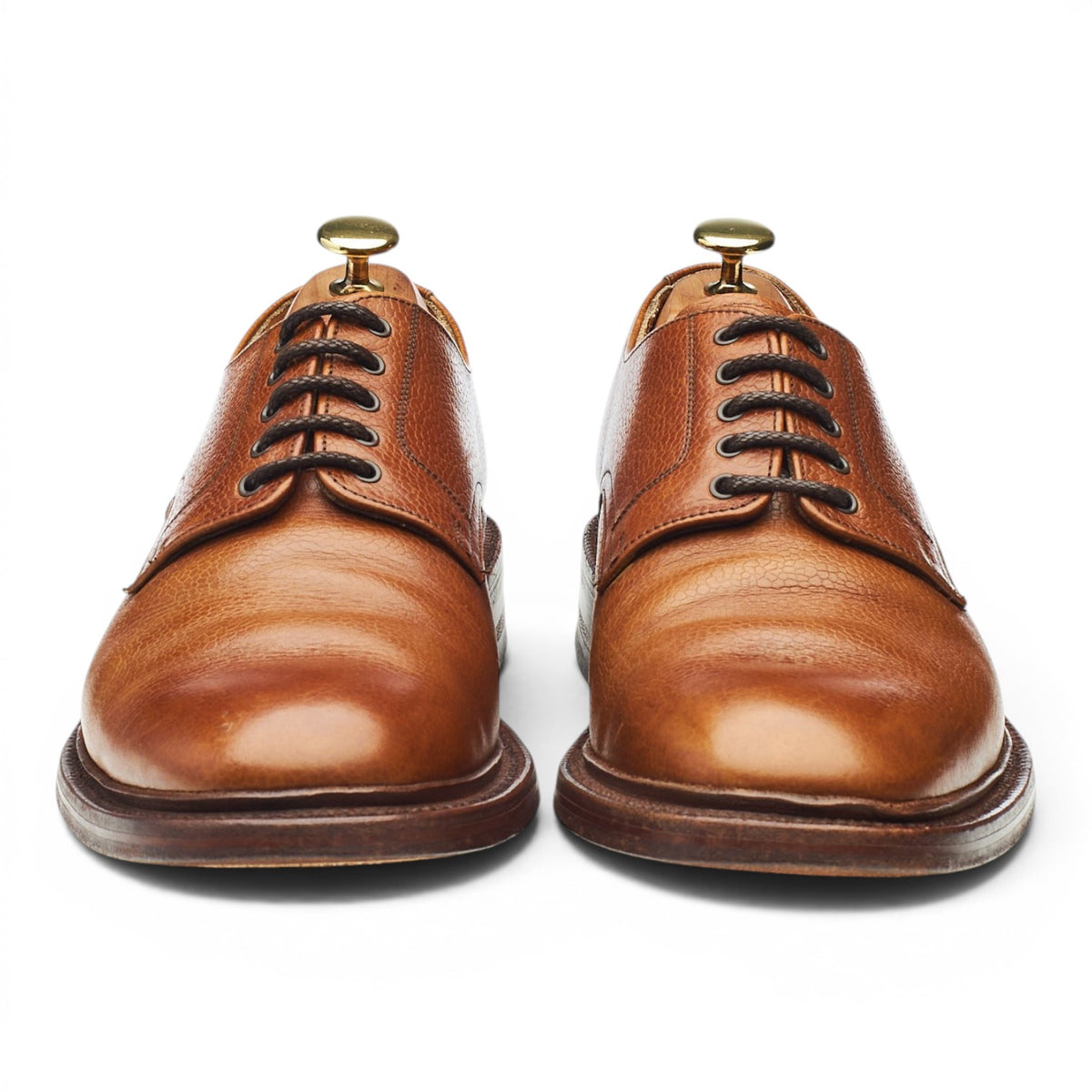 'Goodwood 2' Tan Brown Grain Leather UK 8.5 F
