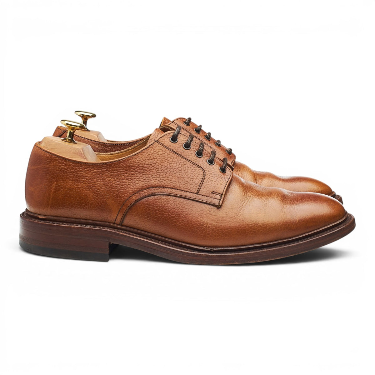 'Goodwood 2' Tan Brown Grain Leather UK 8.5 F