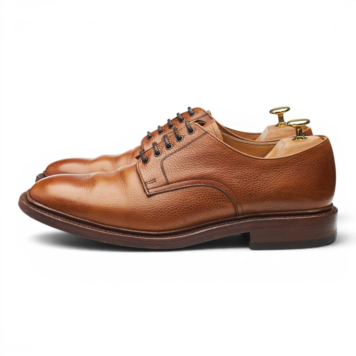'Goodwood 2' Tan Brown Grain Leather UK 8.5 F