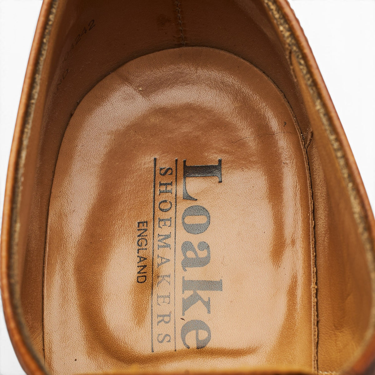 'Goodwood 2' Tan Brown Grain Leather UK 8.5 F