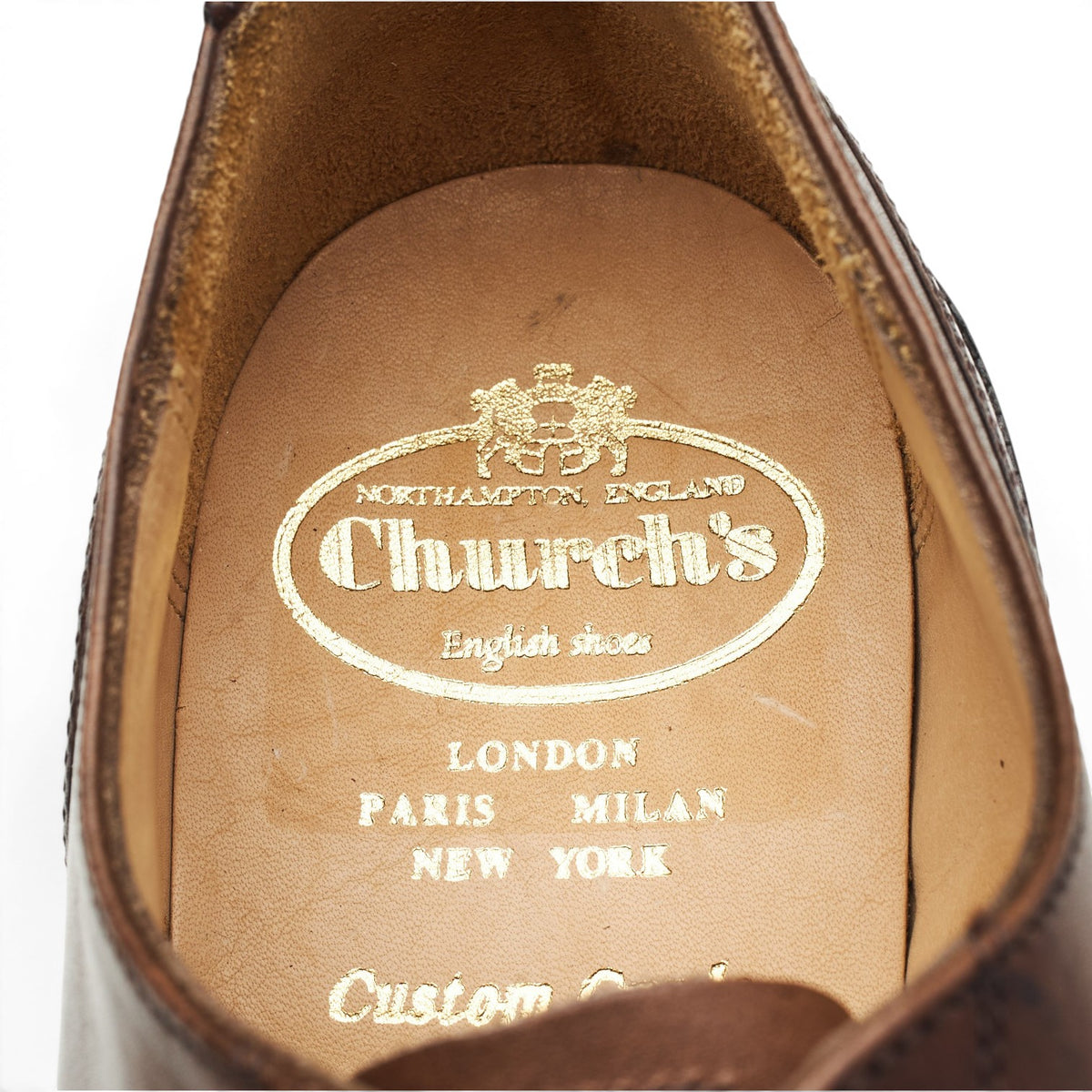 'Lancaster' Brown Leather Oxford UK 6 G