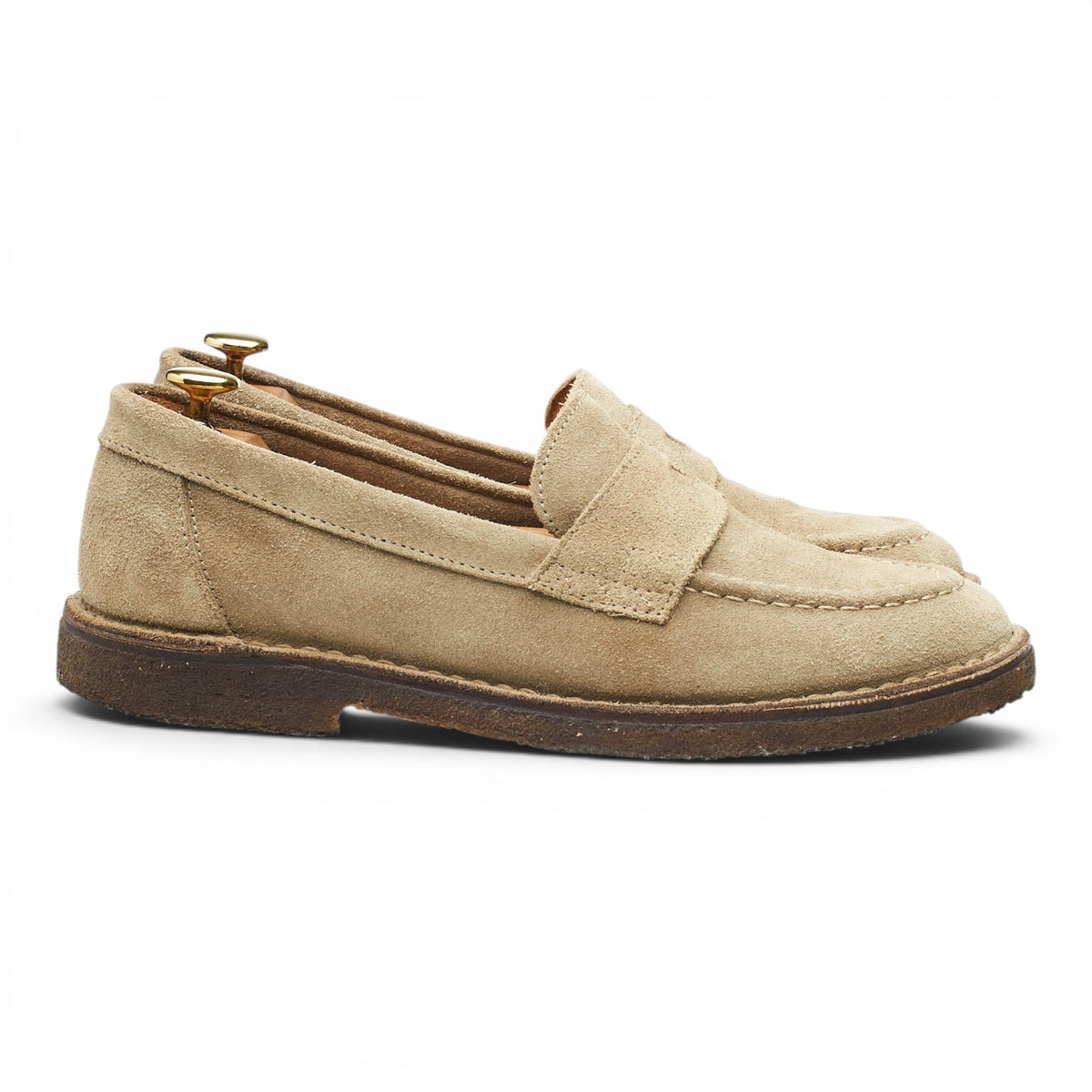 'Canal' Sand Suede Loafers UK 8