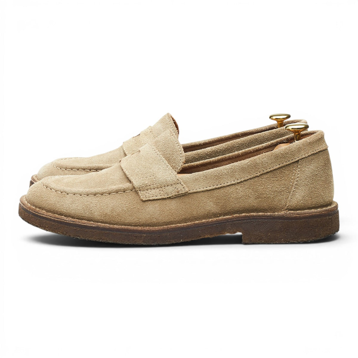 'Canal' Sand Suede Loafers UK 8