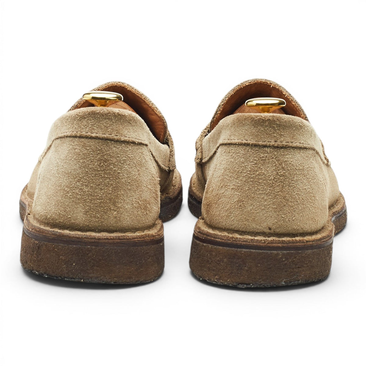 'Canal' Sand Suede Loafers UK 8