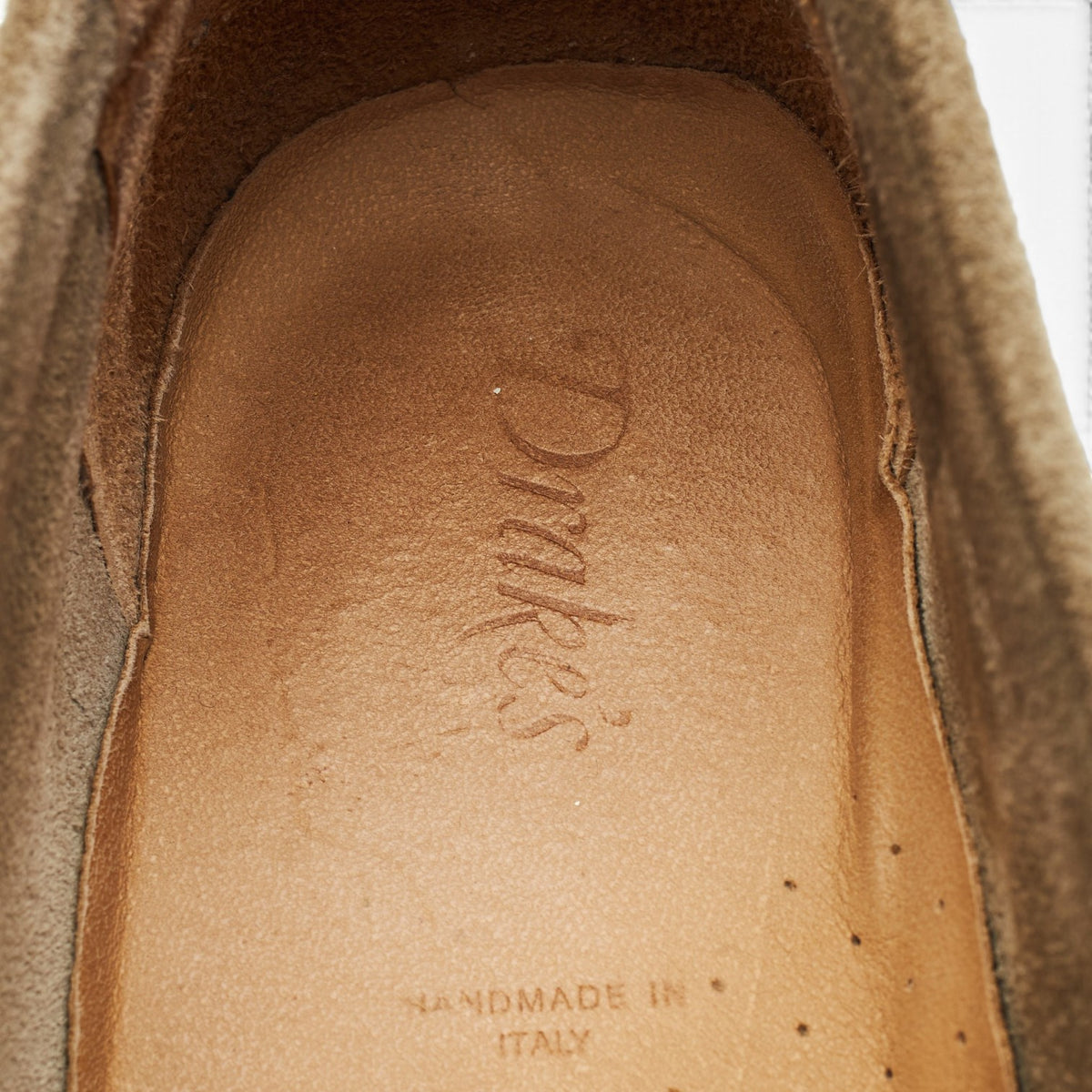 'Canal' Sand Suede Loafers UK 8