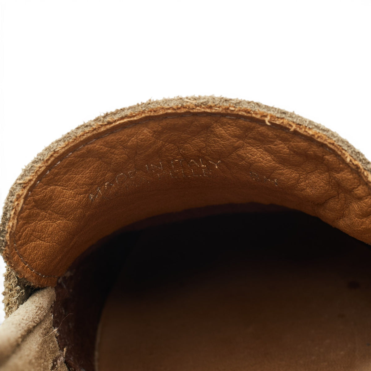 'Canal' Sand Suede Loafers UK 8