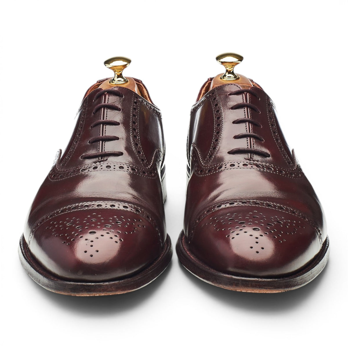 Gordon Scott 'Plymouth' Brown Leather Oxford Brogues UK 10 F