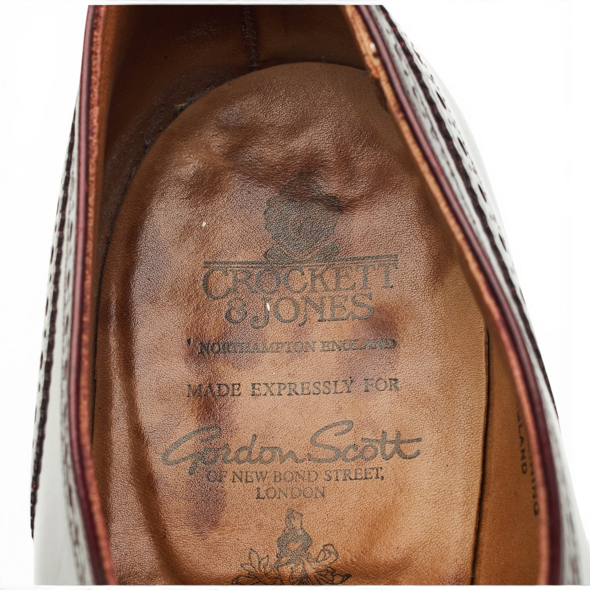 Gordon Scott 'Plymouth' Brown Leather Oxford Brogues UK 10 F