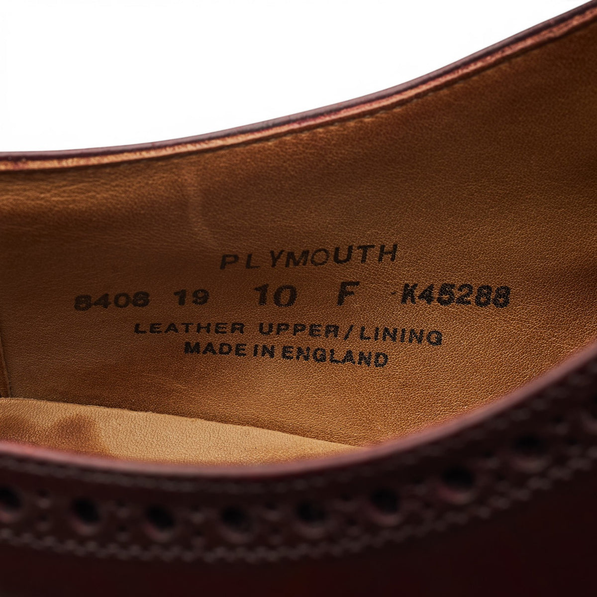 Gordon Scott 'Plymouth' Brown Leather Oxford Brogues UK 10 F