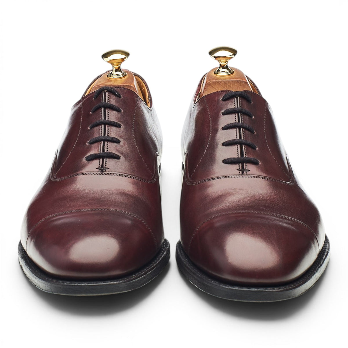 'Consul' Burgundy Leather Oxford UK 10 F