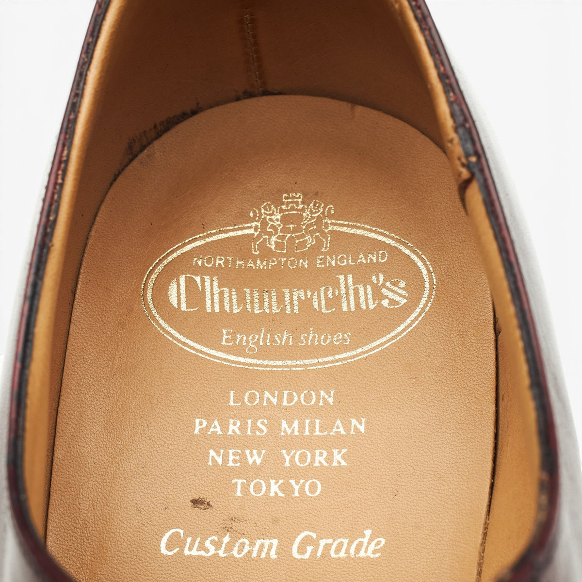 'Consul' Burgundy Leather Oxford UK 10 F