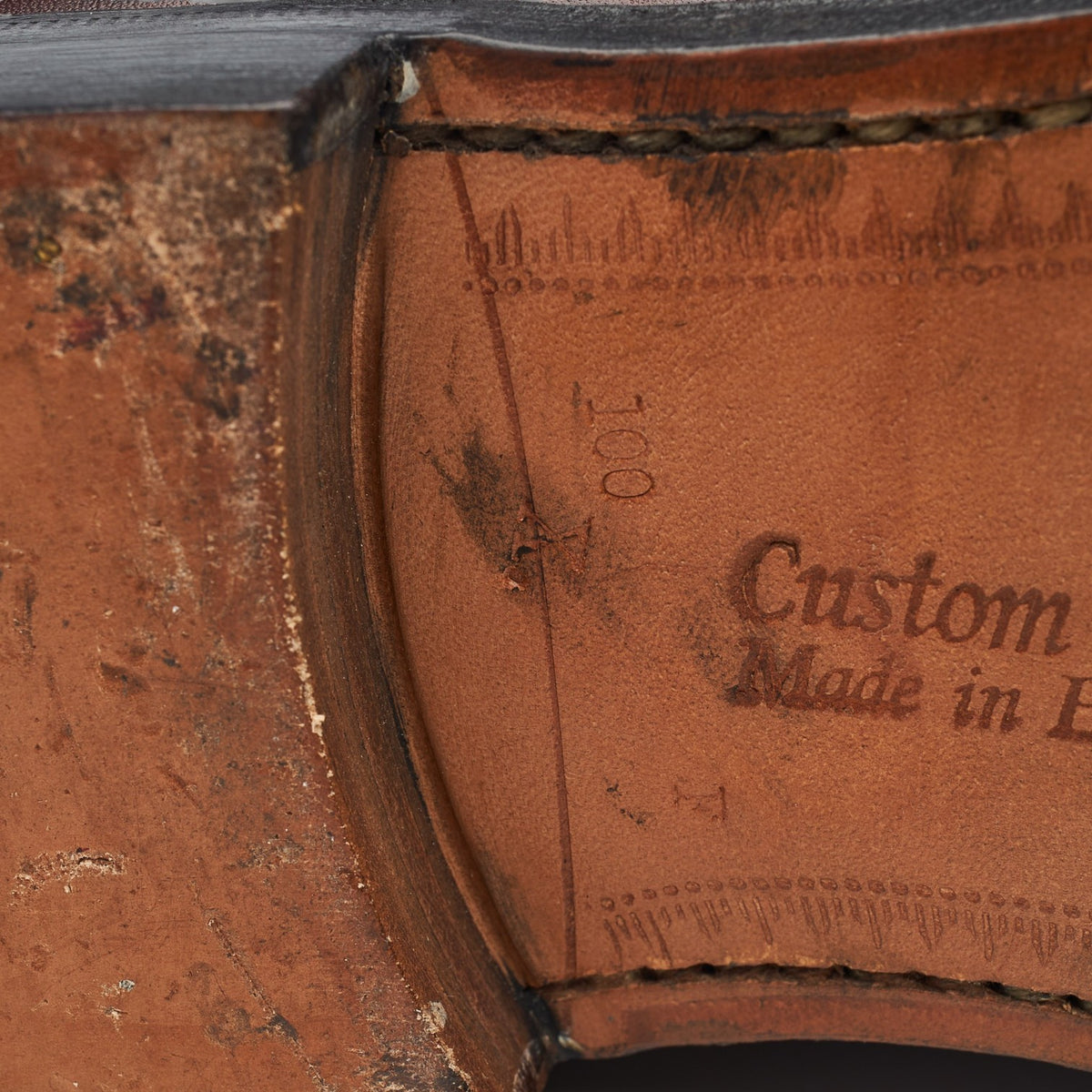 'Consul' Burgundy Leather Oxford UK 10 F