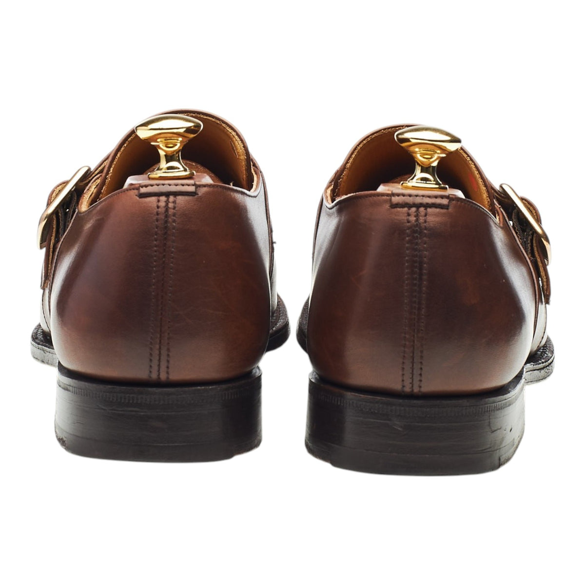 'Westbury' Brown Leather Monk Strap UK 9.5 F