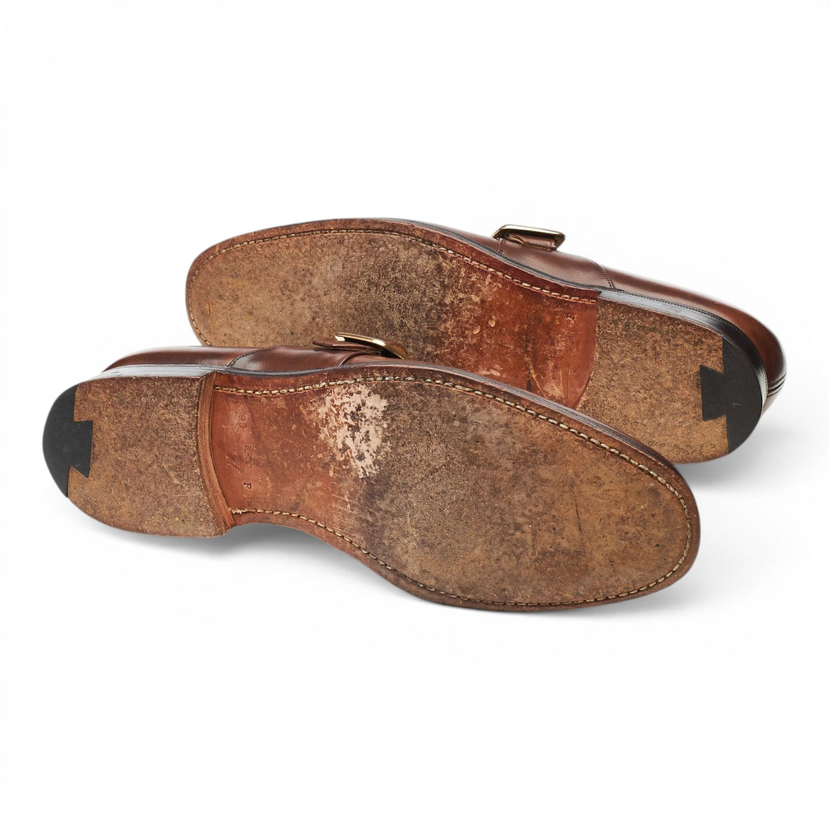 'Westbury' Brown Leather Monk Strap UK 9.5 F
