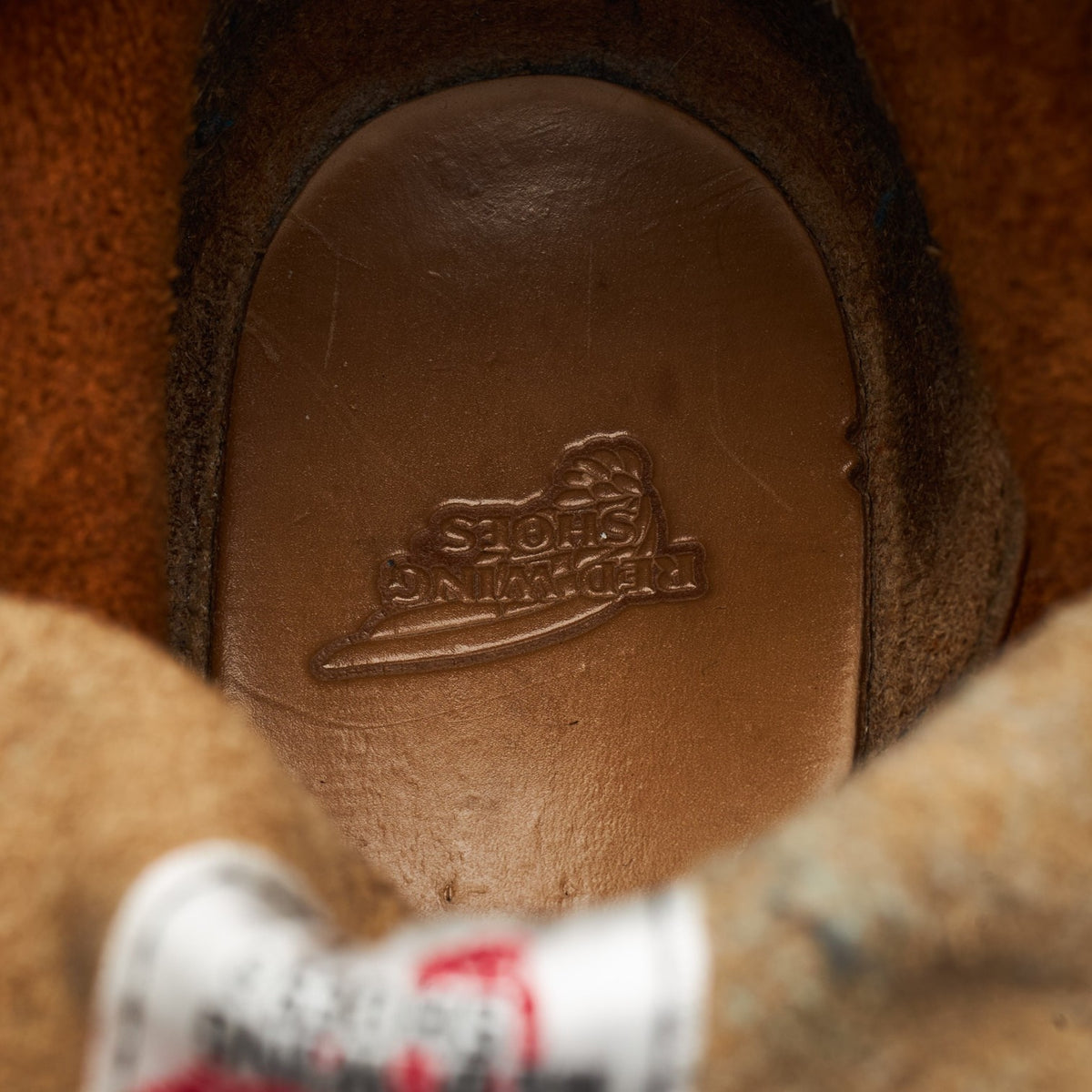 '875' Tan Brown Leather Moc Toe Boots UK 8 US 9