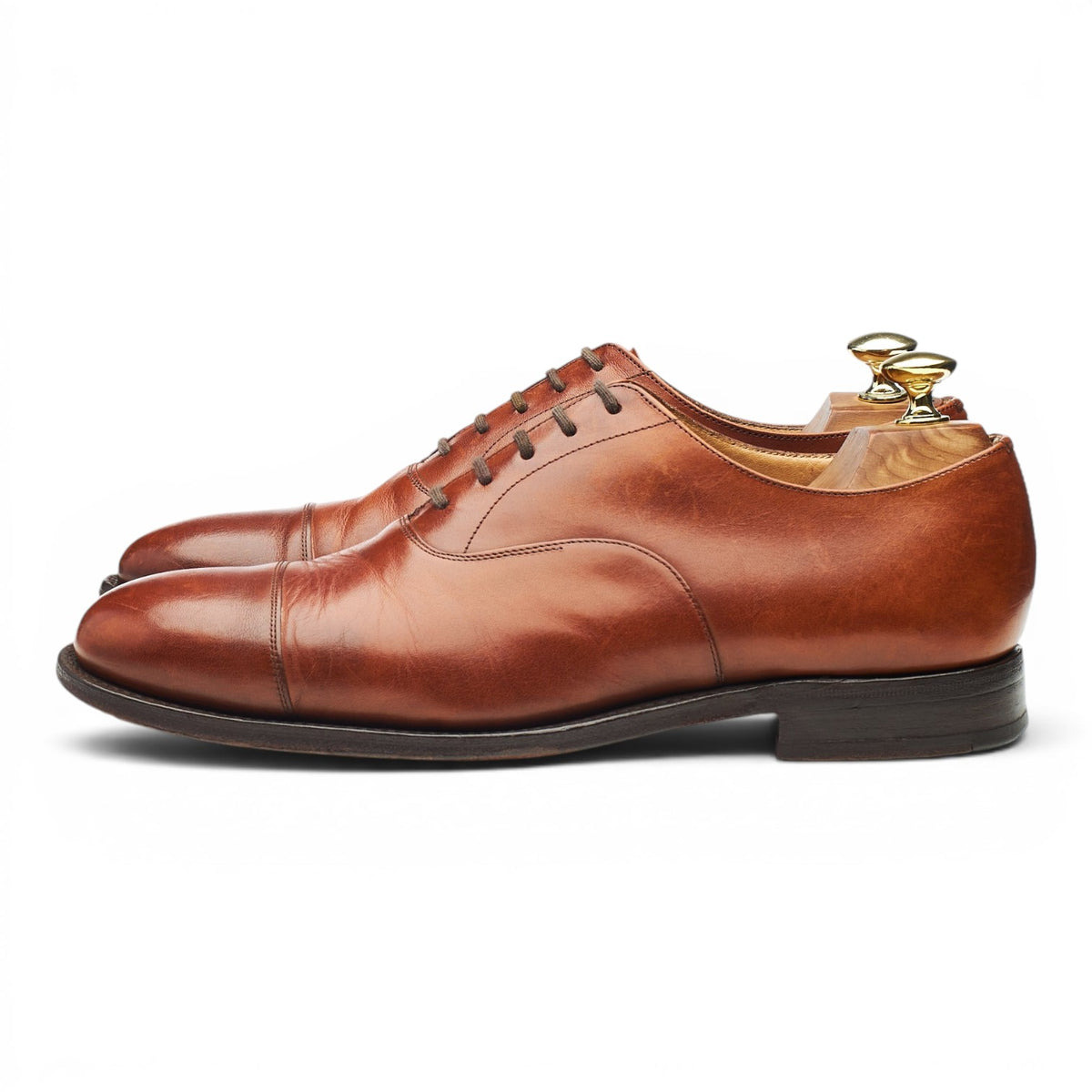 'Consul' Tan Brown Leather Oxford UK 7 F