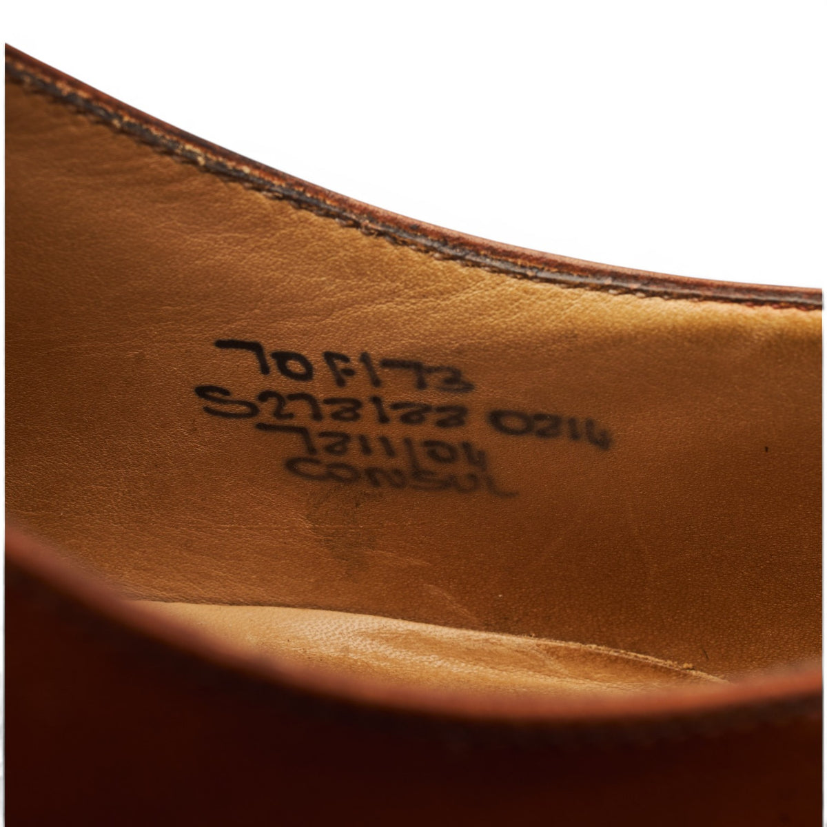 'Consul' Tan Brown Leather Oxford UK 7 F