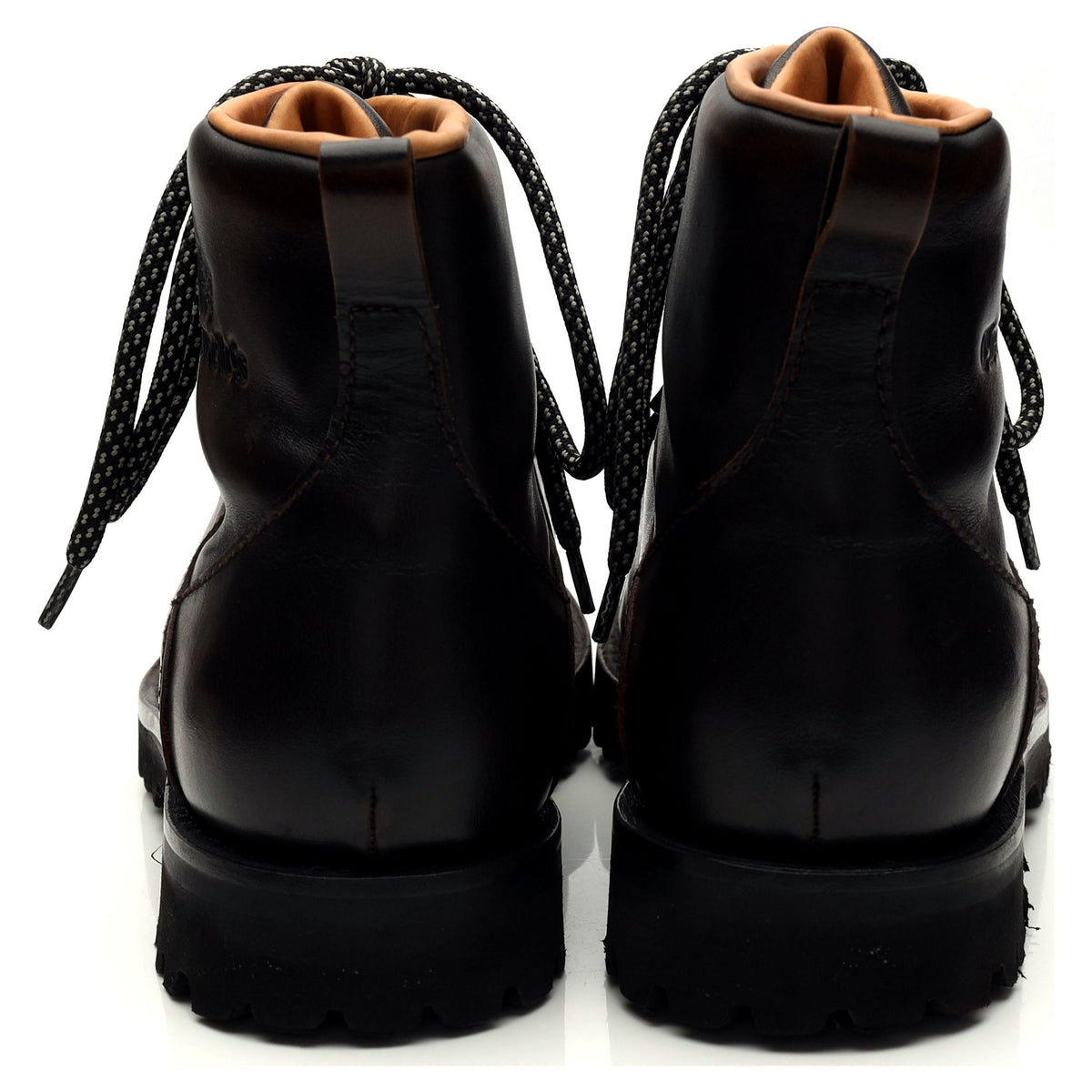 &#39;Edelweiss&#39; Dark Brown Leather Hiking Boots UK 9.5