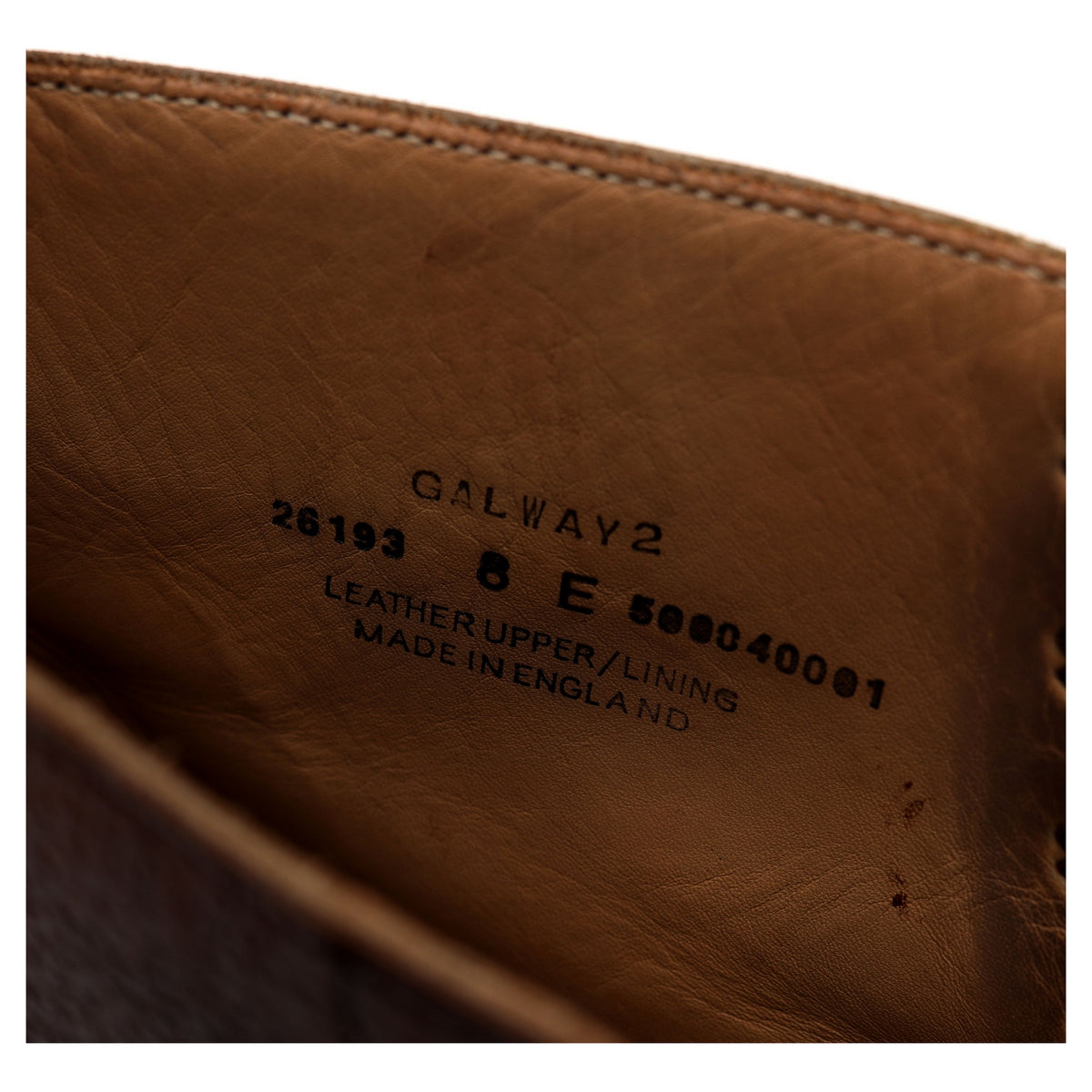 &#39;Galway 2&#39; Dark Brown Grain Leather Apron Boots UK 8 E