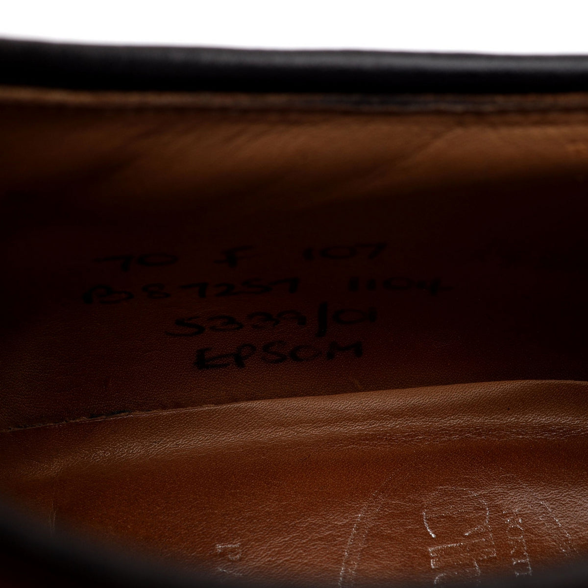 &#39;Epsom&#39; Tan Brown Leather Sneakers UK 7 F
