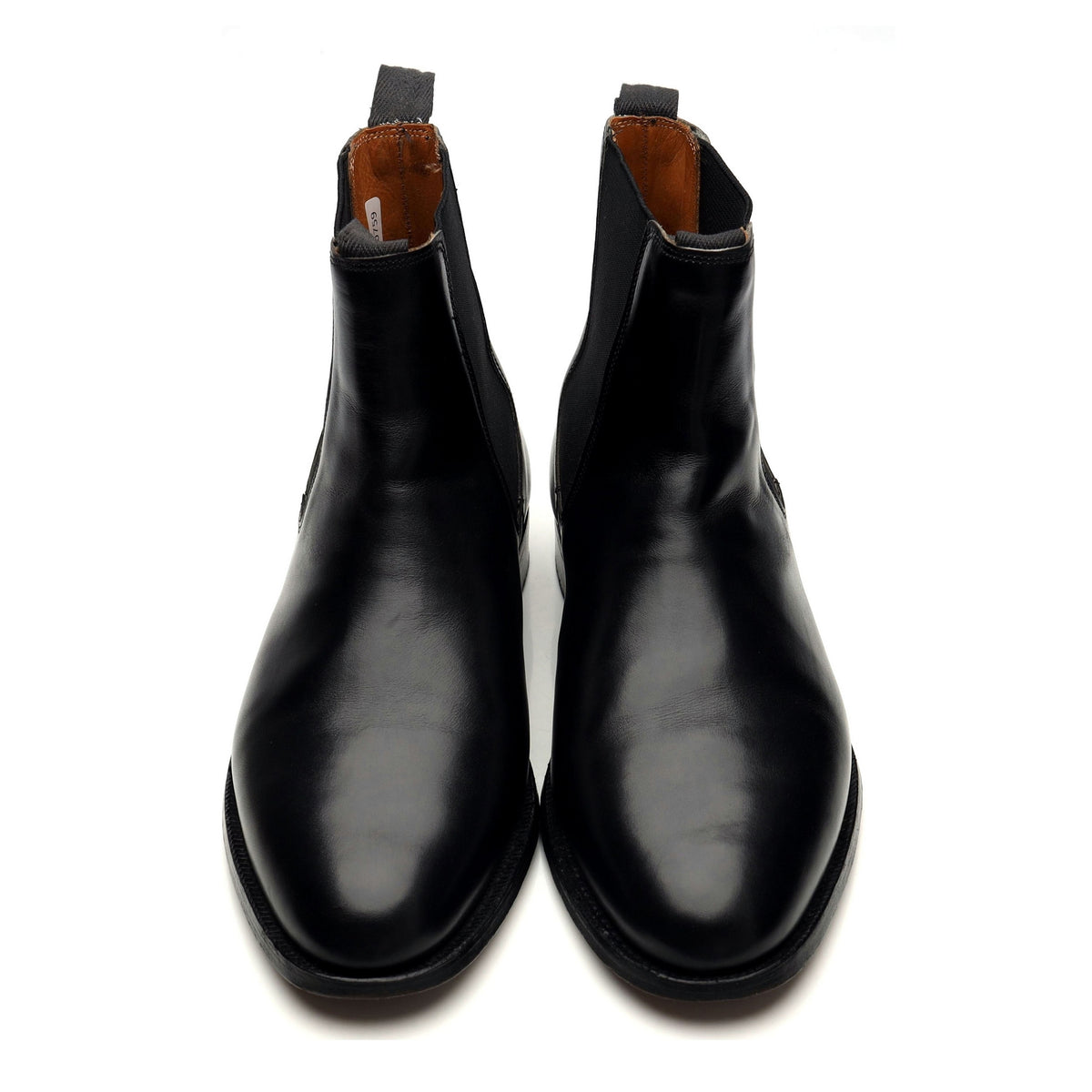 Black Leather Chelsea Boots UK 9