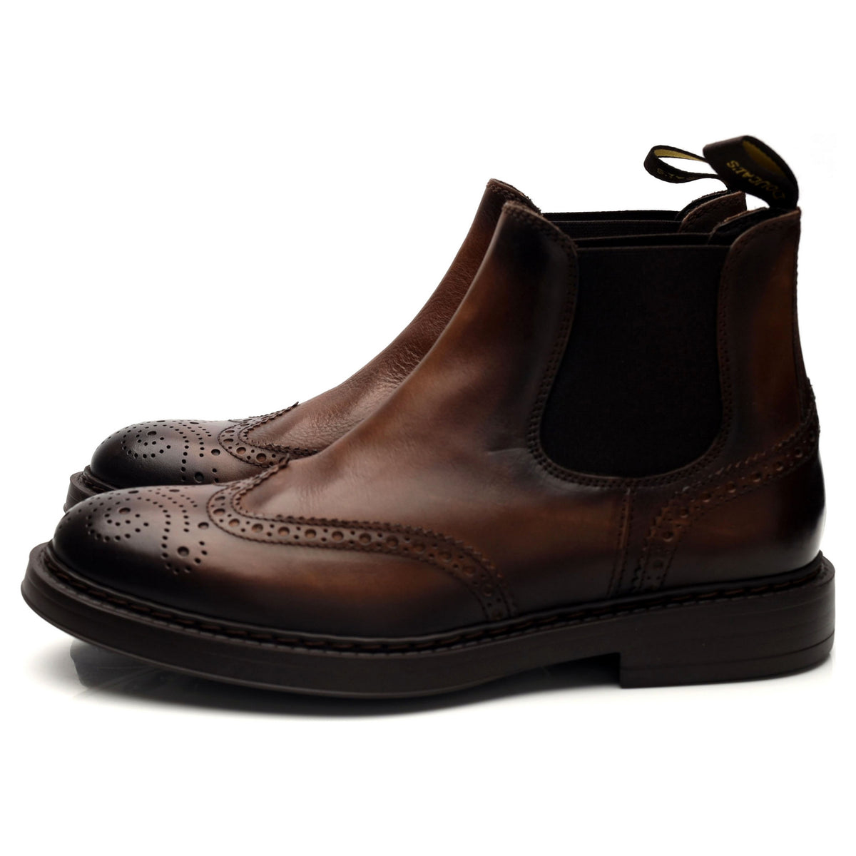 &#39;3091&#39; Dark Brown Leather Chelsea Boots UK 5 EU 39