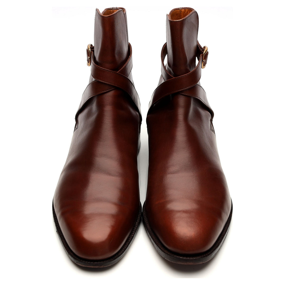 &#39;Hereford&#39; Tan Brown Leather Jodhpur Boots UK 10 E