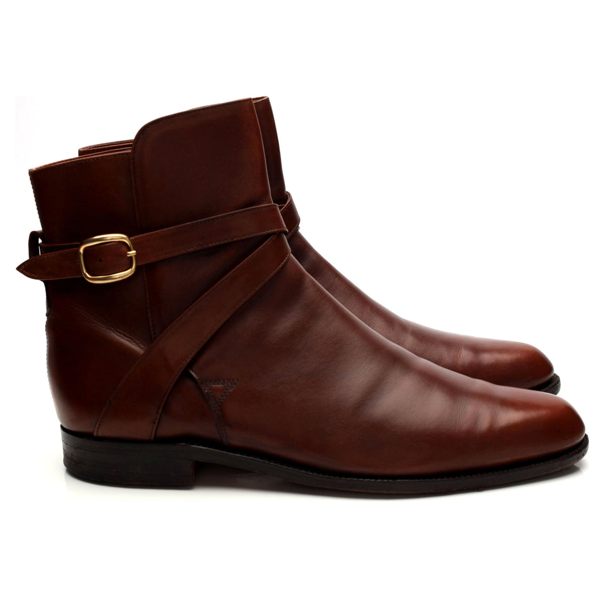 &#39;Hereford&#39; Tan Brown Leather Jodhpur Boots UK 10 E