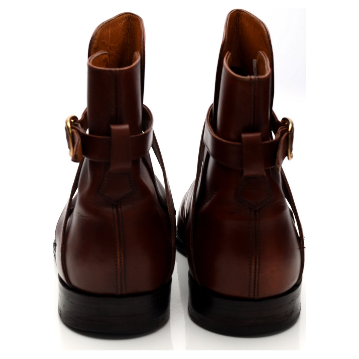 &#39;Hereford&#39; Tan Brown Leather Jodhpur Boots UK 10 E