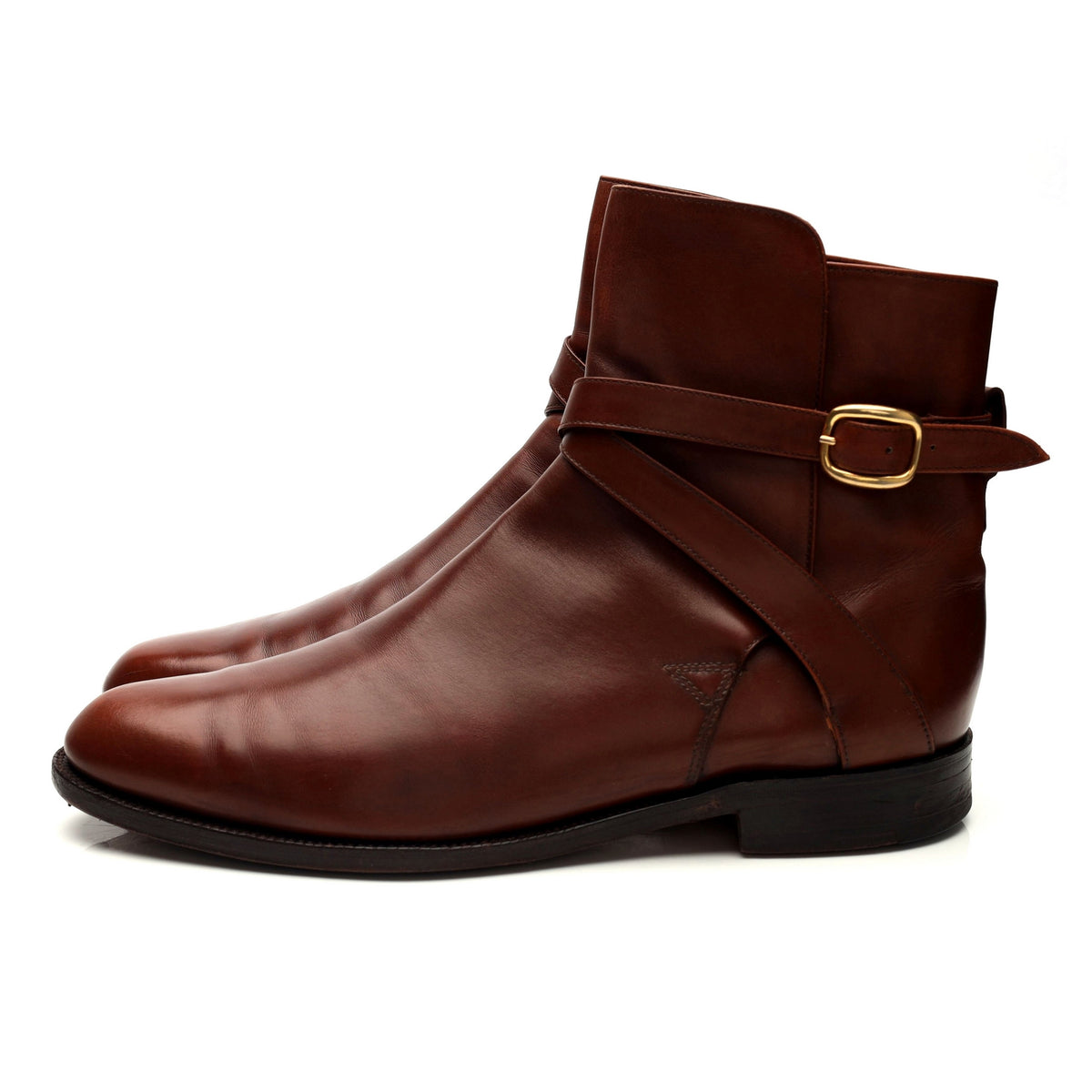 &#39;Hereford&#39; Tan Brown Leather Jodhpur Boots UK 10 E