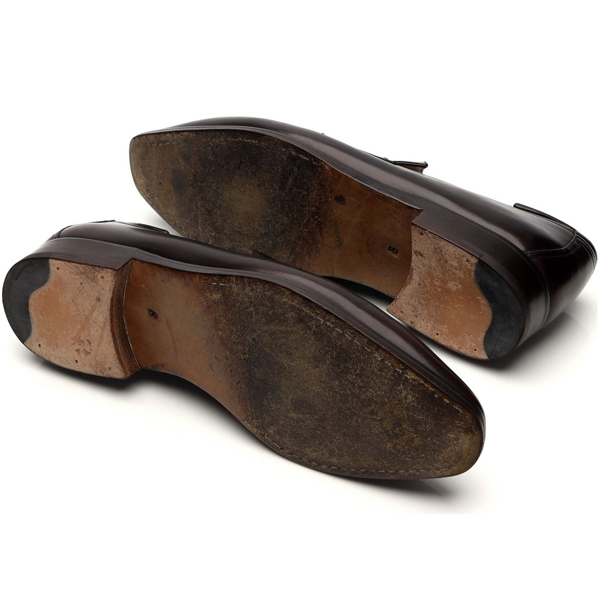 &#39;Andy&#39; Dark Brown Leather Loafers UK 8