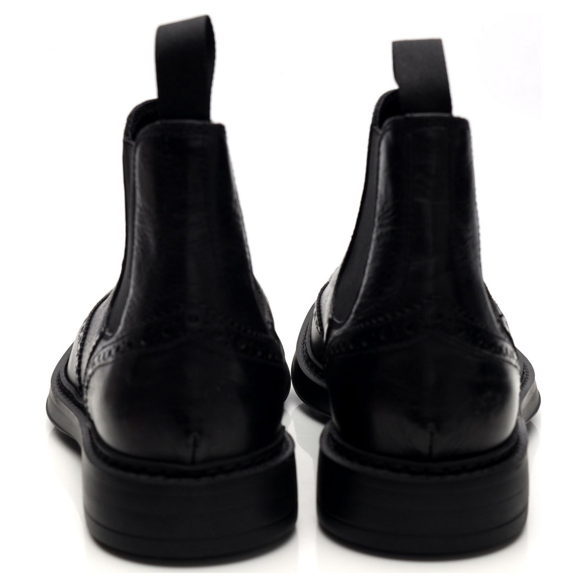 &#39;3091&#39; Black Leather Chelsea Boots UK 5 EU 39