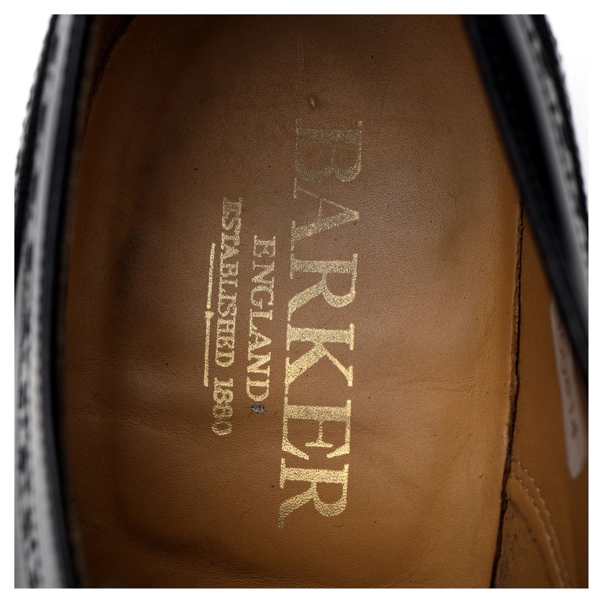 &#39;Larry&#39; Black Leather Derby Brogues UK 8 G