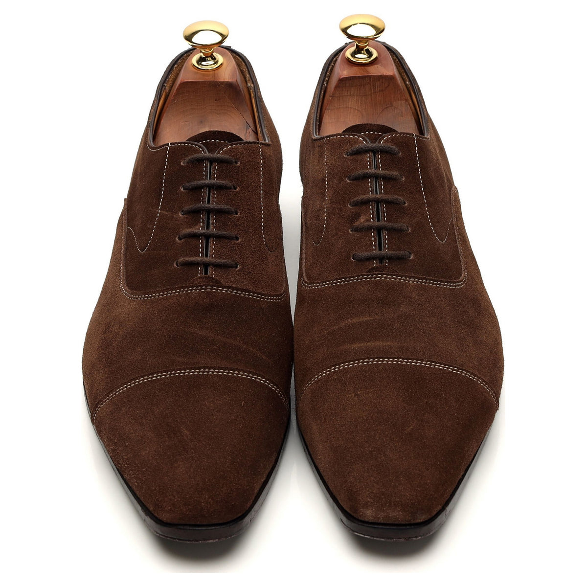Green Label &#39;7167&#39; Brown Suede Oxford UK 8.5 F