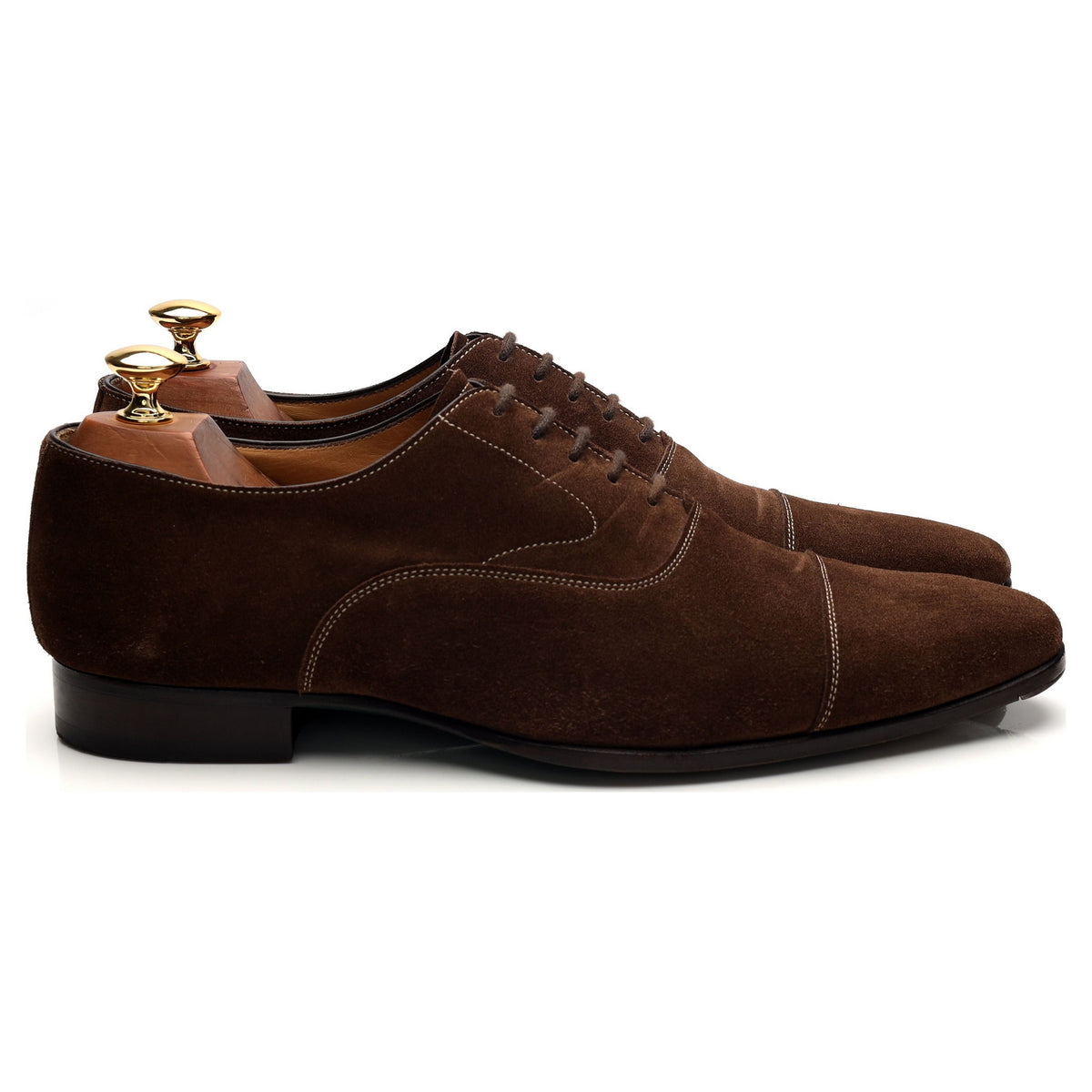 Green Label &#39;7167&#39; Brown Suede Oxford UK 8.5 F