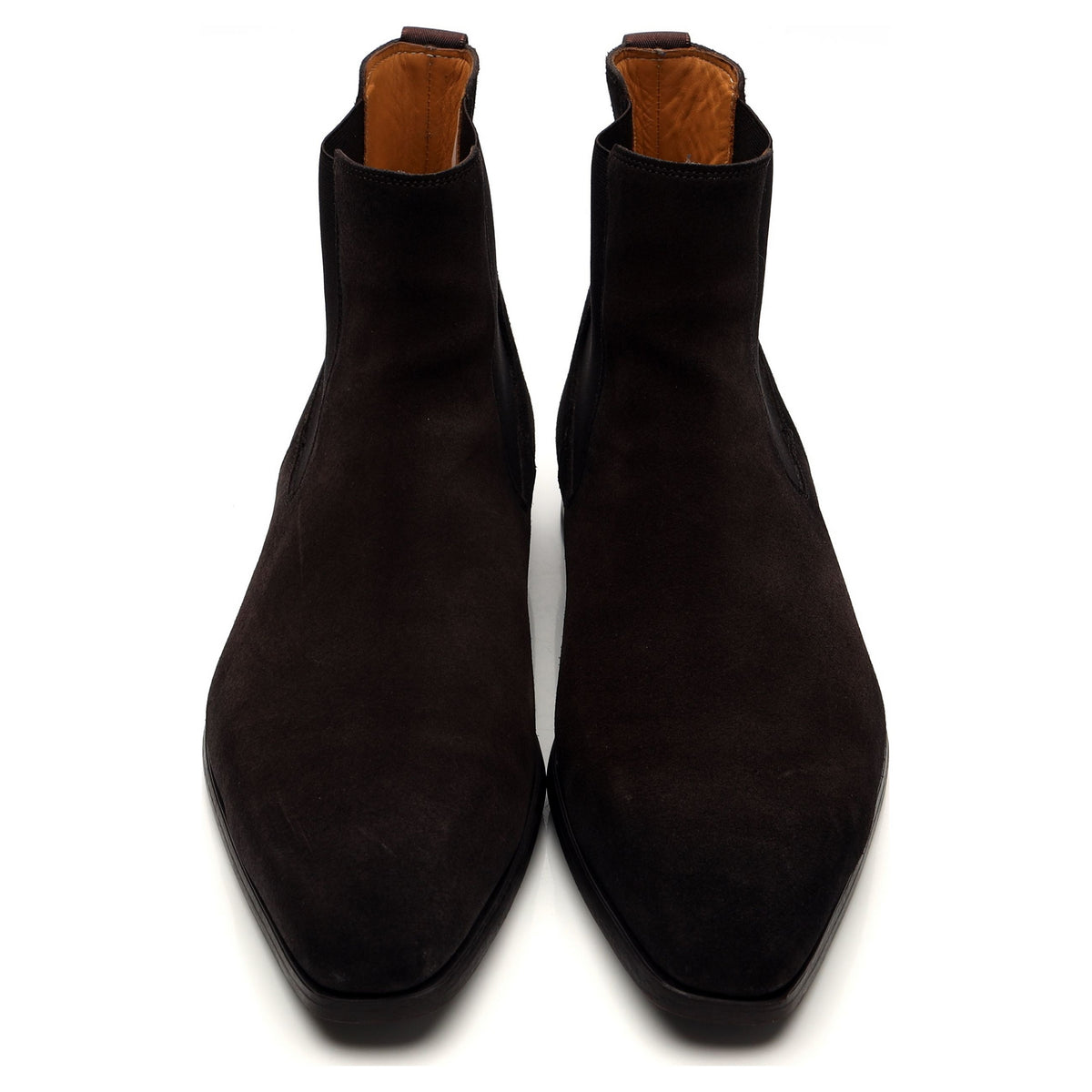 &#39;24818&#39; Dark Brown Suede Chelsea Boots UK 7 EU 41
