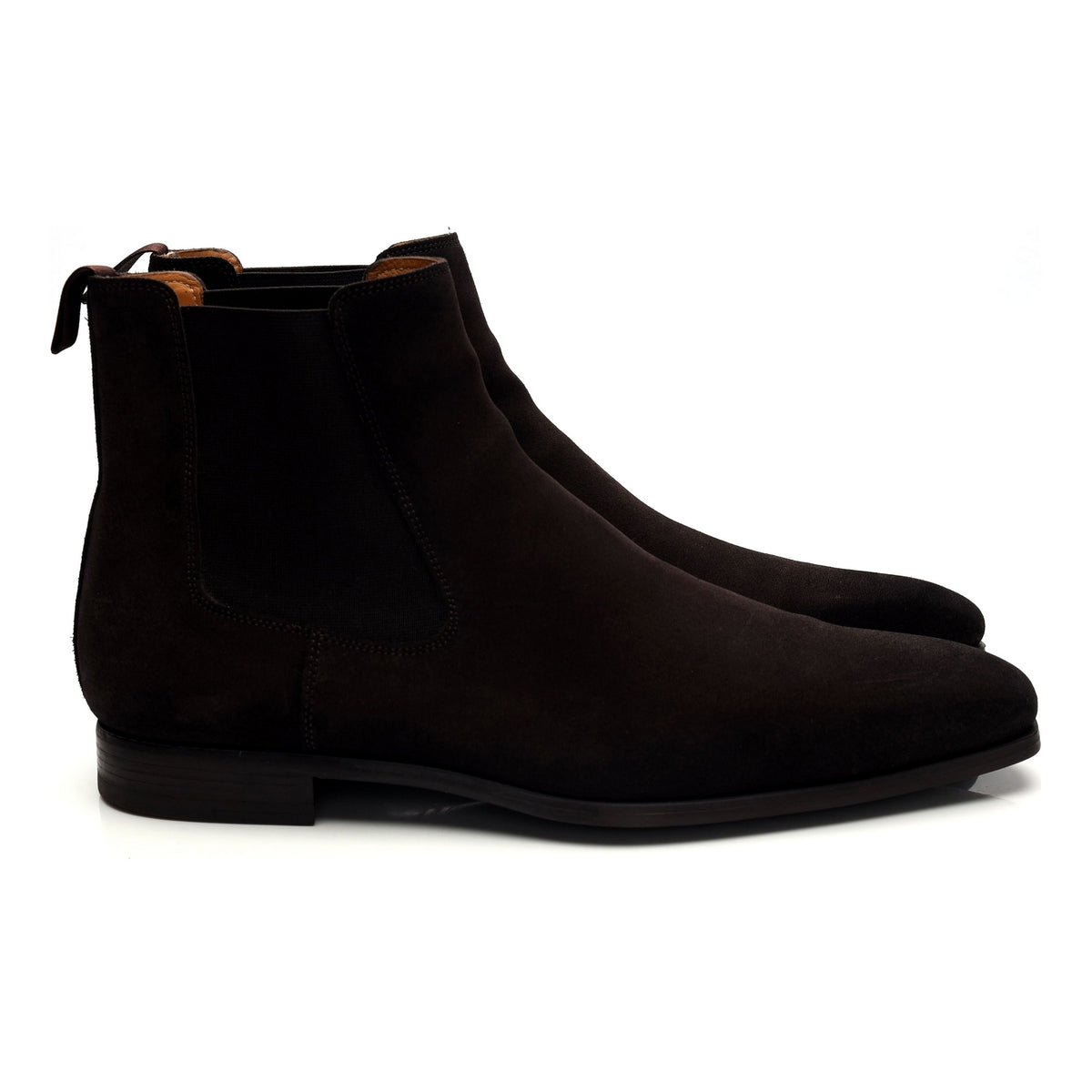 &#39;24818&#39; Dark Brown Suede Chelsea Boots UK 7 EU 41