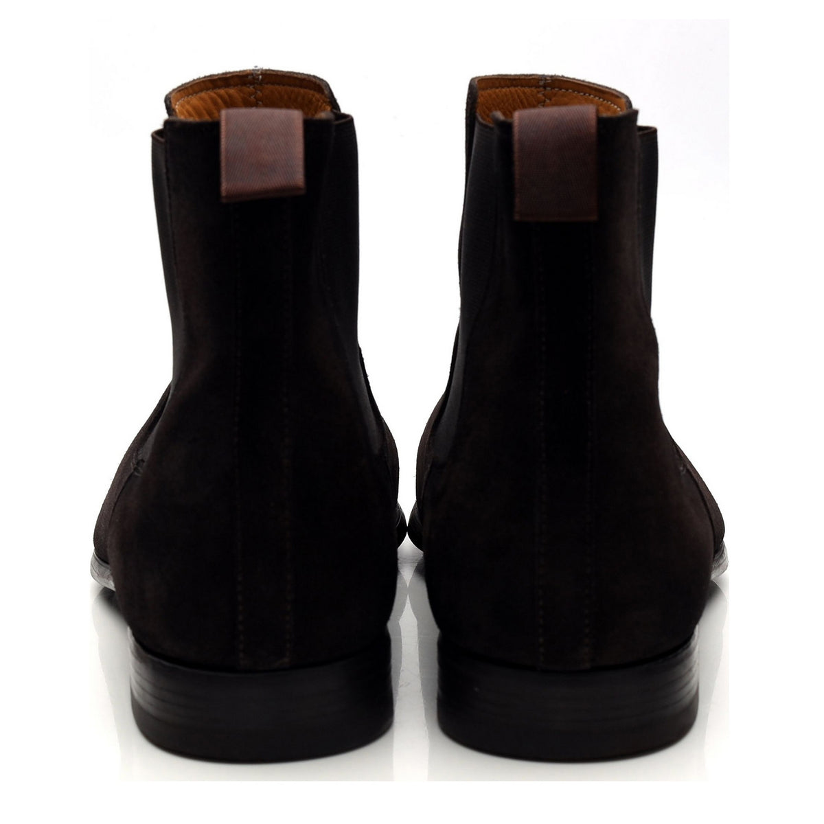 &#39;24818&#39; Dark Brown Suede Chelsea Boots UK 7 EU 41