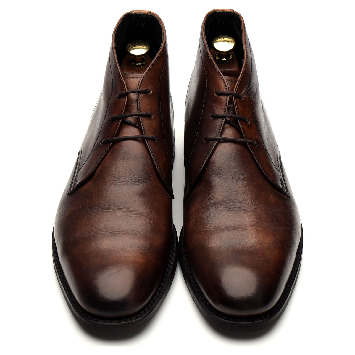 Design &#39;Myers&#39; Dark Brown Leather Chukka Boots UK 7.5 F