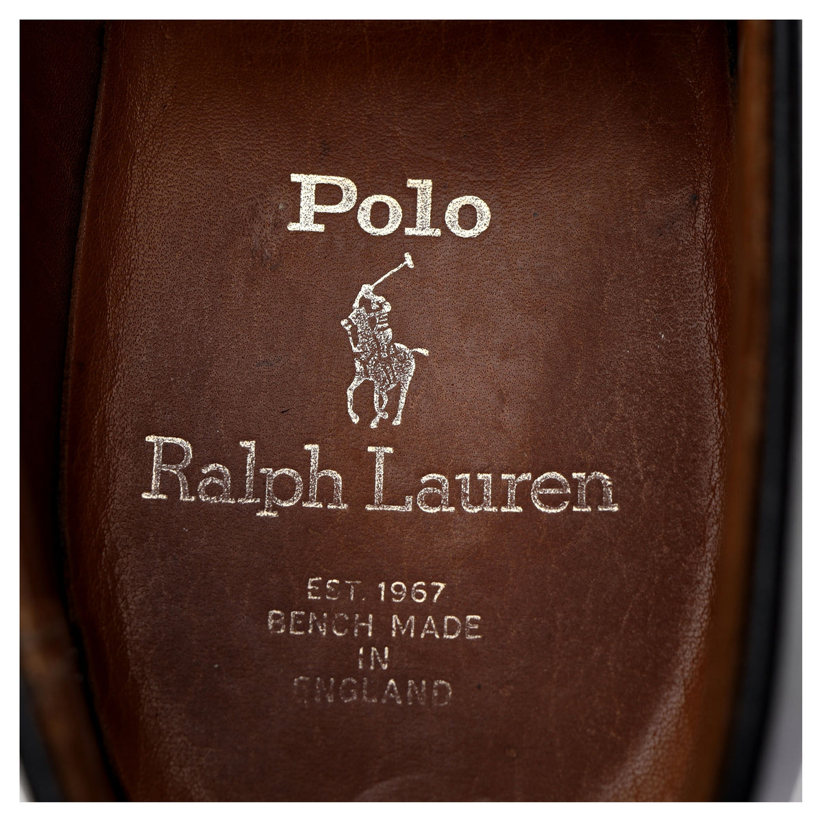 Ralph Lauren Black Leather Derby UK 8 US 9 D