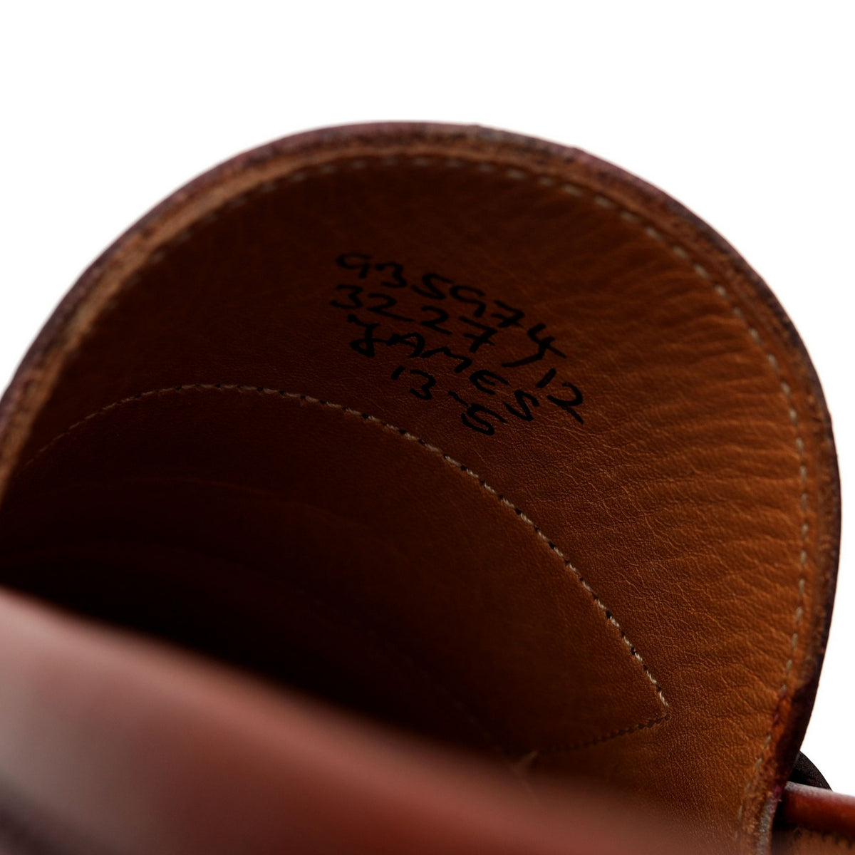 &#39;James&#39; Brown Leather Loafers UK 13